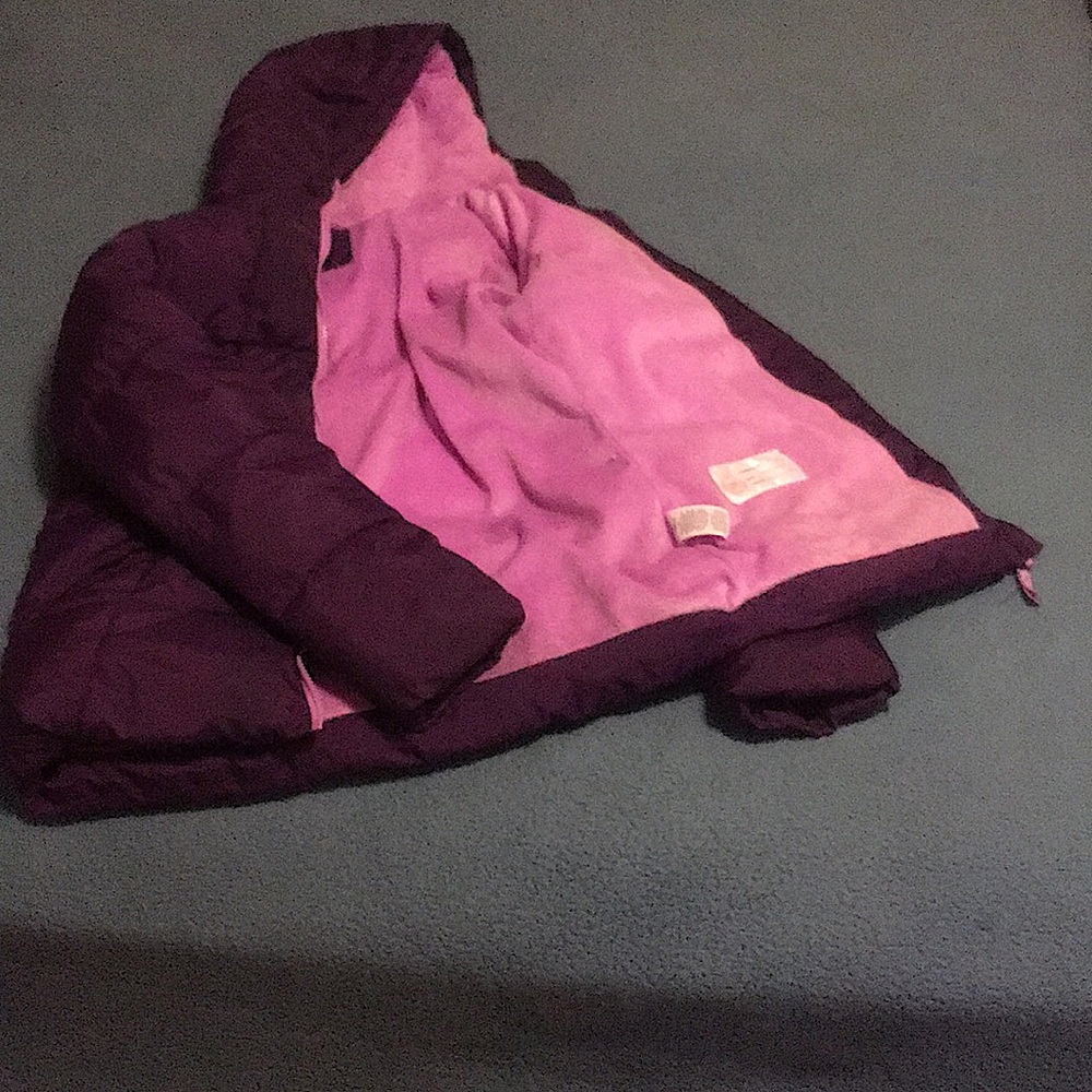 This is a purple winter coat